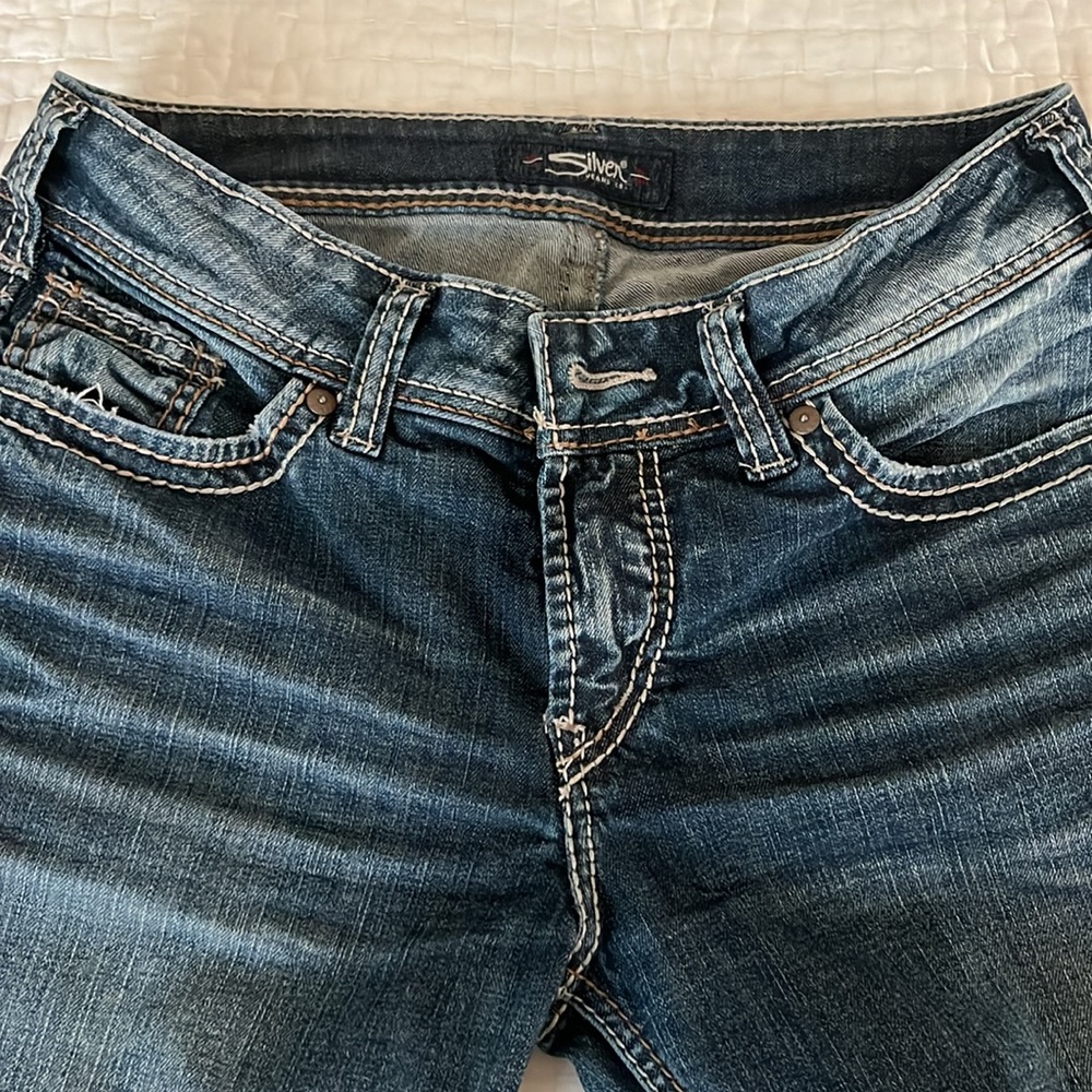 Women’s Silver Skinny Jeans